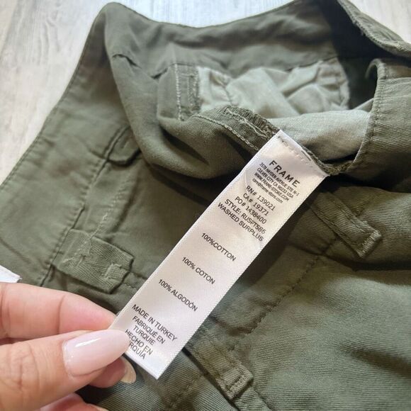 Frame Relaxed Utility Pant Olive Size 29 - Picture 7 of 7
